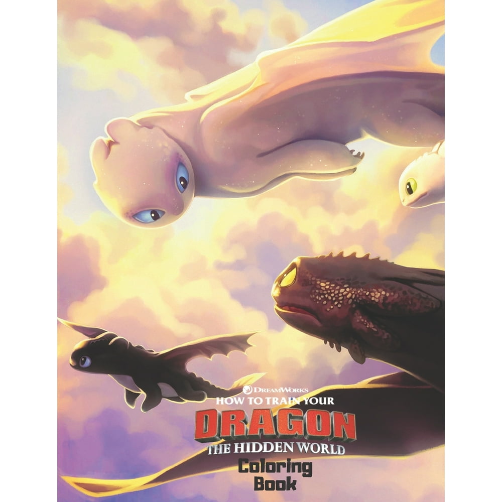 How to Train Your Dragon Coloring Book The Hidden World