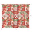 thumbnail image 5 of Pioneer Flower Floral Print Pattern Shower Curtain 84"x72", Bathroom Decorative Shower Curtain Set with 12 Hooks, Waterproof Washable, 5 of 6