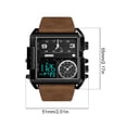 thumbnail image 2 of Reloj deportivo digital Pantalla LED Reloj de cuarzo de moda Impermeable Zona horaria múltiple, 2 of 8