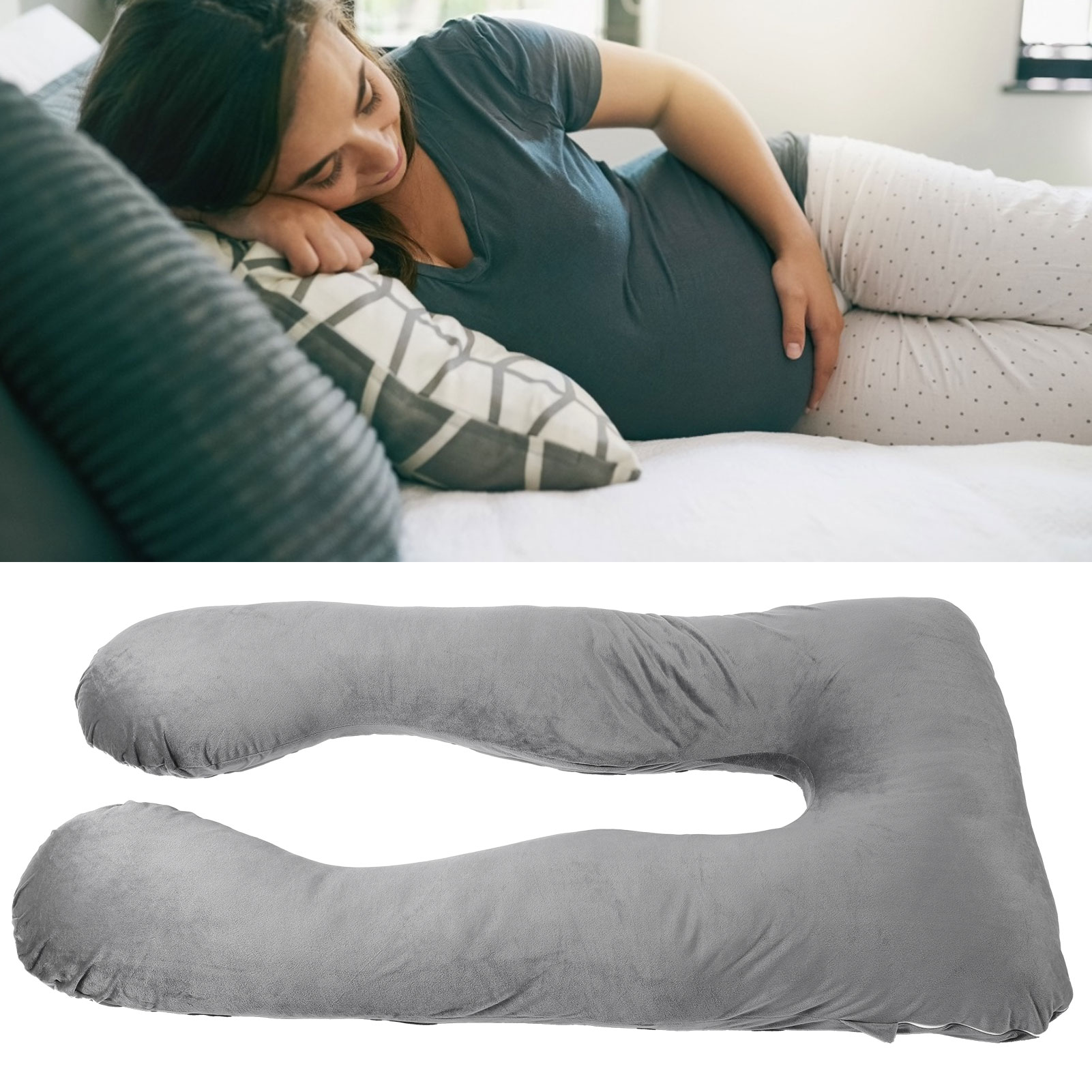 Pregnancy Full Body Pillow UShaped Pregnant Women Sleep Pillow With