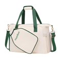 thumbnail image 2 of Bolso de mano para Pickleball, ligero, extraíble y con correa ajustable para el hombro. Blanco Verde, 2 of 9
