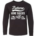thumbnail image 3 of Inktastic Future Home Builder Contractor Long Sleeve Youth T-Shirt, 3 of 5