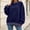 Blue, variant on Azrian Women’s Mock Neck Sweatshirt,Long Sleeve Casual Pullover Sizes S-3XL