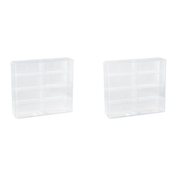 2X 1:64 para Caja de Presentación Hot Wheel, Modelo Coche, Gabinete de Juguete,Estante para Coches Hotwheel, Almacenamiento Fundido A Presión,B