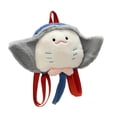 thumbnail image 4 of Mochila de peluche con correas de hombro ajustables, moderna bolsa de peluche Raya, 4 of 9