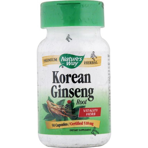 Nature's Way Korean Ginseng Root, 50 Capsules