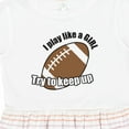 thumbnail image 4 of Inktastic Football Like a Girl Girls Toddler Dress, 4 of 5