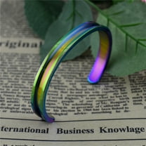 Groove Opening Rubber Band Bracelet