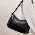 thumbnail image 5 of Genuine Leather Shoulder Bag, Women's Grainy Crescent Underarm Crossbody Purse, 5 of 8