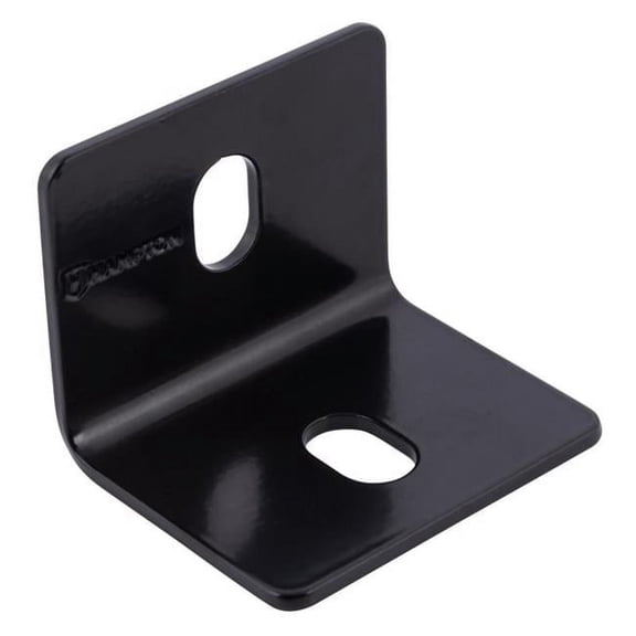 Hampton 2.40 in. H X 2.40 in. W X 1/8 in. D Black Steel Inside/Outside Square Corner Brace, Each
