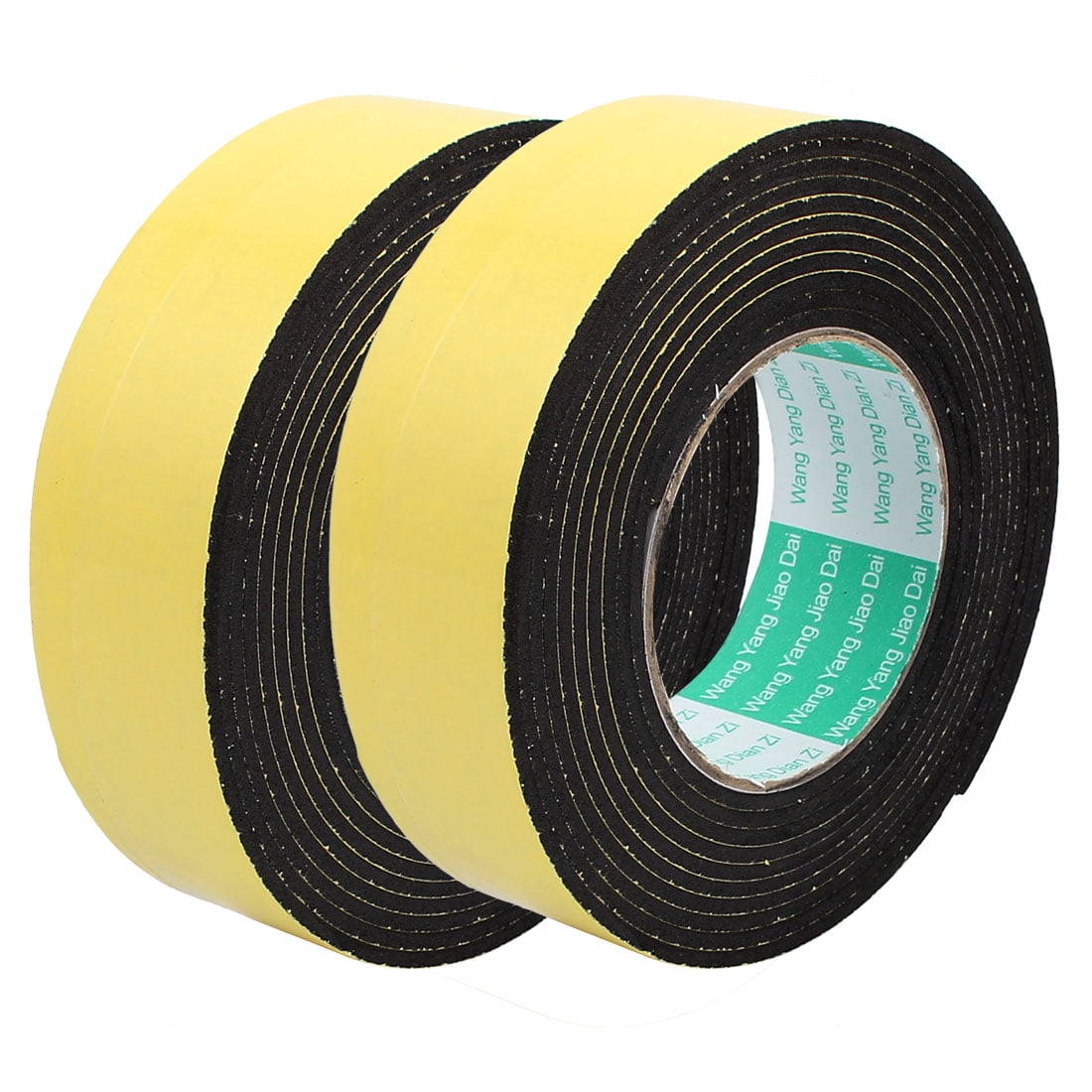 2pcs 4M 40mm x 3mm Single-side Adhesive Sound Insulation Sponge Foam