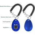 thumbnail image 2 of Clicker de entrenamiento para perros con correa para la muñeca, duradero, ligero, fácil de usar, Clicker de entrenamiento para mascotas para gatos, cachorros, pájaros, caballos. Perfecto para entrenamiento conductual Paquete de 2 60 x 40 x 17,5 mm ER, 2 of 5