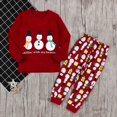 thumbnail image 2 of THDHVS Toddler Outfits for Boys,Toddler Boy Outfits,Kids Christmas Print Long Sleeve Top and Pants 2-PC Set Comfortable Casual Sportswear Homewear Set Red 3-4 Years, 2 of 7