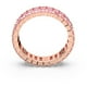 thumbnail image 4 of Anillo Swarovski Matrix de cristal rosa tallado en forma de baguette, tamaño 10, 4 of 6