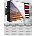 thumbnail image 2 of Red American Flag Outdoor TV Cover 52-55 Inch Weatherproof, Retro USA Flag Vintage Waterproof Outdoor TV Covers, 2 of 7