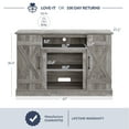 thumbnail image 5 of BELLEZE TV Stand Media Entertainment Center - Veropeso (Gray Wash), 5 of 7