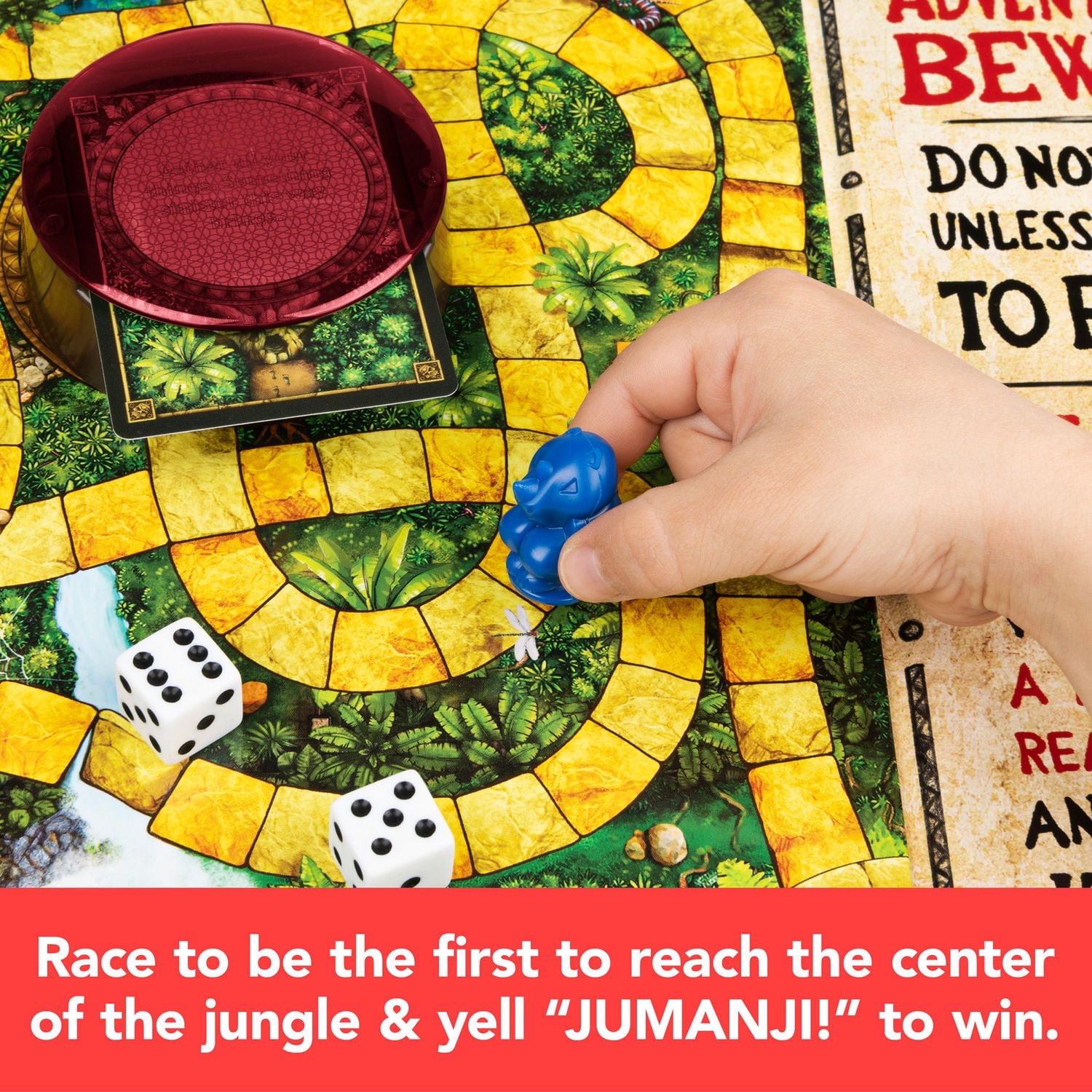 Jeu de société Jumanji, la dernière édition du jeu d'aventure classique pour les enfants et les familles à partir de 8 ans