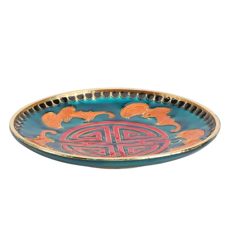 

1pc Bowl Mat Alloy Cup Placemat Enamel Style Coasters Delicate Tableware