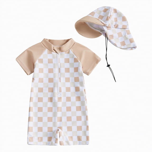 Gubotare Swim Suits for Little Girls Girls One Piece Swimsuit Kid Beach Swimwear Toddler Bathing Suit 6 12 Months (Yellow,6-12 Months)