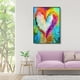 thumbnail image 4 of Kit de pintura por números, lienzo de corazón colorido DIY, cuadro de arte al óleo para decoración del hogar FLhrweasw Nuevo, 4 of 9