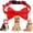 red, variant on Mumup 1/2 Pack Christmas Cat Collar Breakaway with Bowtie Bell, Christmas Holiday Kitty Kitten Collar Red Green Plaid Pattern Xmas Kitten Collars with Removable Bowtie Cat Bow tie Collars