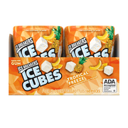 Ice Breakers Ice Cubes, Gum Tropical Freeze - Bottle, Count 4 (40Pcs) - Gum