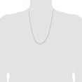 thumbnail image 5 of Auriga Fine Jewelry 14K White Gold 1.2 mm Concave Box Chain Necklace for Women 24", 5 of 6