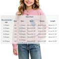 thumbnail image 4 of Auroural Girls Cardigan Sweater Girls Heart Patch Knit Cardigan Long Sleeve Colorful Button Down Crew Neck Sweater Coat Kids 1-10 Years, 4 of 9