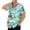 Green, variant on Men's Hawaiian Shirts Short Sleeve Button Down Summer Beach Shirt Floral Print Aloha Shirts Stylish Yoga Tops with Pocket,White L