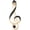 gold, variant on Musical Symbol Enamel Brooch, Mini Alloy Music Note Lapel Pin for Daily Decor