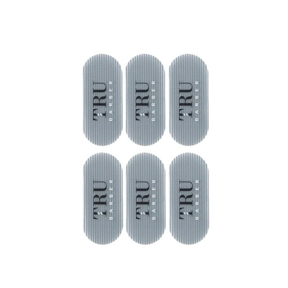 TRU BARBER Pinzas para el cabello para hombres y mujeres PAQUETE DE 6 PCS - Pinzas para el cabello de salón y barbero para peinar, seccionar, cortar y colorear, agarres antideslizantes, soporte para e