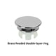 thumbnail image 3 of Billuyoard 6 piezas de anillos de cubierta de desbordamiento de fregadero de estilo moderno con filtro cocina baño lavabo agujero tapa redonda Accesorios de baño Doble capa de cobre, 3 of 6
