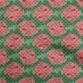 thumbnail image 1 of oneOone Cotton Jersey Green Fabric Asian Japanese Koi Fish Fabric For Sewing Printed Craft Fabric By The Yard 58 Inch Wide, 1 of 4