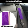 thumbnail image 2 of Unique Bargains Car Seat Belt Protector Pads Shoulder Strap Universal Purple 1 Pair, 2 of 7