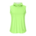 thumbnail image 4 of BiZtdJrK Women's Sleeveless Sun Protection Shirt with Face Mask Summer Trendy High Neck Cropped Tops Athletic Shirts Mint Green XL Gifts for Dad, 4 of 6