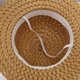 thumbnail image 3 of Sombrero de paja con lazo para el sol, sombrero de playa de verano con encaje decorativo, gorra de viaje para mujer, 3 of 5