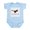 Sky Blue, variant on CafePress - I Kick Like A Girl Infant Bodysuit - Baby Light Bodysuit, Size Newborn - 24 Months