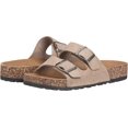 thumbnail image 3 of Sandale à Semelle en Liège pour Femmes, Sandales de Plage d'Été Confortables avec Boucle Réglable, Sandales en Daim à Plateforme pour Extérieur, Confort à la Maison, Chaussures Plates pour Femmes et Filles, 3 of 7