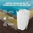 thumbnail image 2 of Unicel FS-2004 48 Sq Ft Replacement DE Grid Swimming Pool Filter, Full Set, 2 of 7