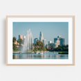 thumbnail image 2 of Echo Park Lake & Downtown Los Angeles - Los Angeles California Photography Cityscape Skyline Fountain Lake Palm Tree Water Unframed Wall Art Print 20 x 28 inches, 2 of 7