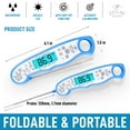 thumbnail image 3 of Zulay Kitchen Instant Read Food Thermometer Waterproof Digital Meat Thermometer w/ Backlight Dark Blue, 3 of 7