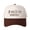 Brown, variant on Gothic font I COULD BE A MEANER Letter Embroidered Color Block Trucker Hat Unisex Adjustable Cotton Breathable Fashion Cap for Travel Daily Wear