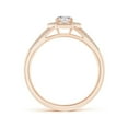thumbnail image 2 of ANGARA Natural 0.38 Ct. Diamond Halo Engagement Ring in 14K Rose Gold for Women (Ring Size: 3.5), 2 of 9