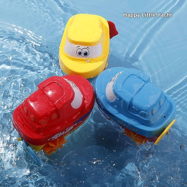 Baby bath water toy - Baby Bath Toys, 3pcs Small yacht Bathtub Toys, Toddlers Swimming Floating Playing Set in Bathroom Beach Pool