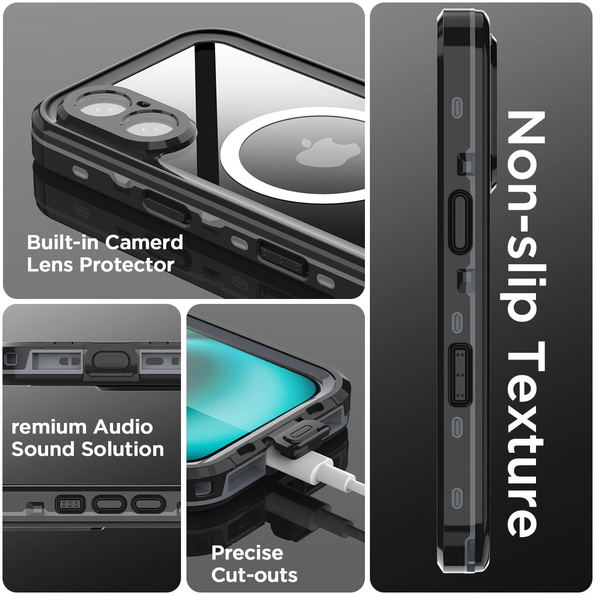 AICase IP68 Waterproof Case For iPhone 16 Pro Max/iPhone 16/iPhone 16 Plus/iPhone 16 MagSafe Cover Shockproof Built-in Screen Protector