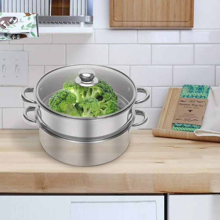 VENTION 3 Quart Stainless Steel Steamer Pot With Basket | 7.9 Inch, Induction Compatible