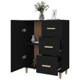 thumbnail image 2 of vidaXL Sideboard Black 69.5x34x90 cm Engineered Wood, 2 of 5