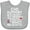 AC-Heather Grey, variant on Inktastic CHD Awareness Month Boys or Girls Baby Bib