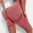 thumbnail image 2 of Women's High Waisted Seamless Biker Shorts Stretch Athletic Workout Yoga Shorts, 2 of 4