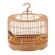 thumbnail image 2 of Jaula de pájaros para mascotas, nido de loro único redondo, jaula de soporte de loro portátil multifunción duradera para, 2 of 9
